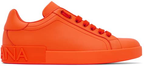 orange dolce and gabbana shoes